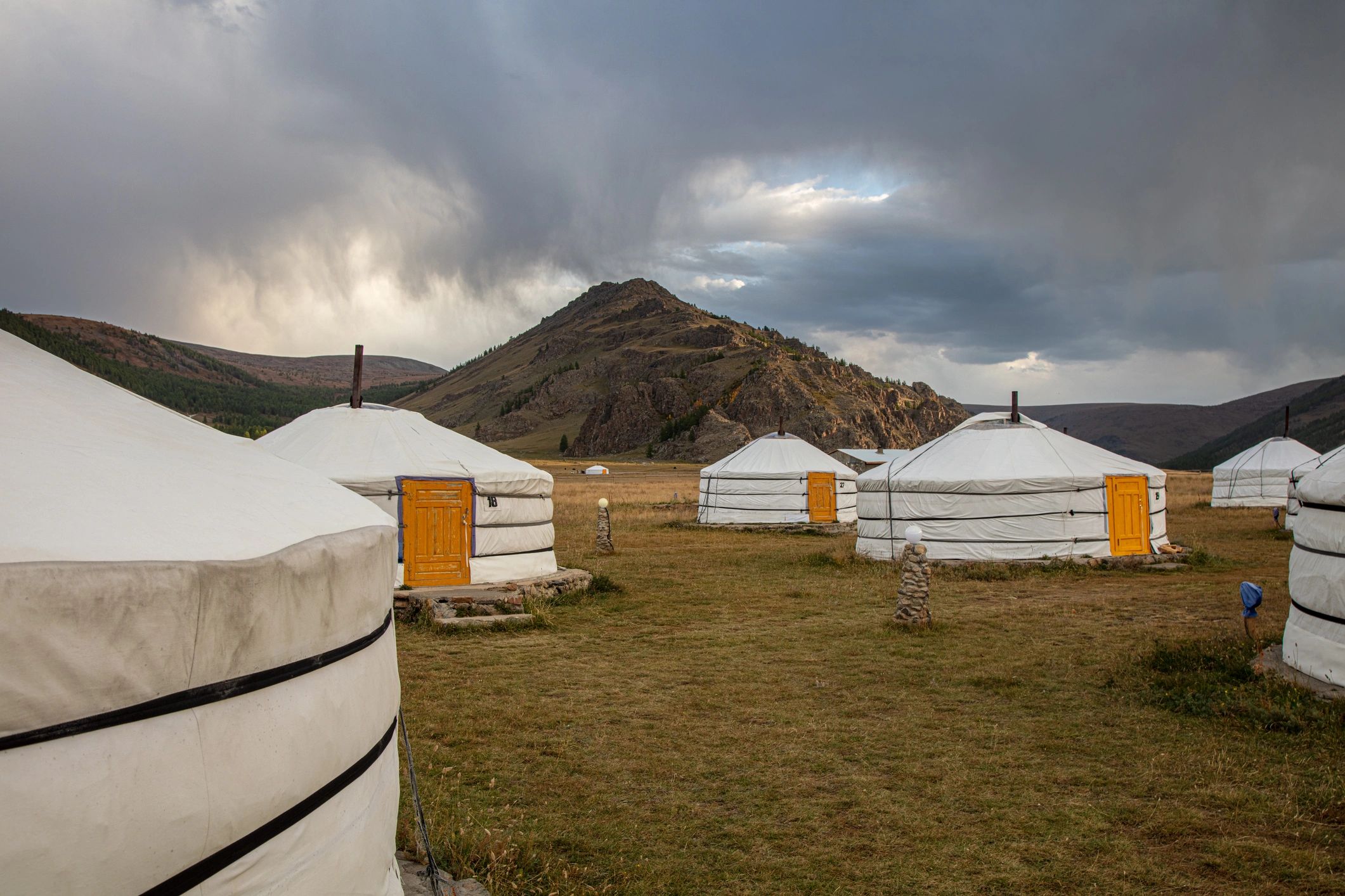 Mongolian landscape representing wool insulation products